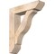 Ekena Millwork Funston Slat Smooth Bracket w/ Offset Brace, Douglas Fir, 7 1/2"W x 30"D x 36"H BKT0806X30X36FST06SDF - alternate 1